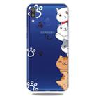 For Galaxy A30 Lucency Painted TPU Protective(Meow Meow) - 1