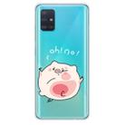 For Galaxy A71 Lucency Painted TPU Protective(Hit The Face Pig) - 1