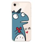 For iPhone 7 / 8 Lucency Painted TPU Protective(Loving Dinosaur) - 1