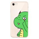 For iPhone 7 / 8 Lucency Painted TPU Protective(Funny Dinosaur) - 1