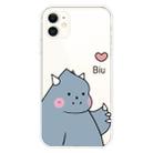 For iPhone 11 Lucency Painted TPU Protective(Caring Monster) - 1