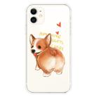 For iPhone 11 Lucency Painted TPU Protective(Corgi) - 1