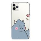 For iPhone 11 Pro Max Lucency Painted TPU Protective(Caring Monster) - 1