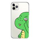 For iPhone 11 Pro Max Lucency Painted TPU Protective(Funny Dinosaur) - 1