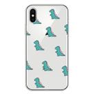 For iPhone XS Lucency Painted TPU Protective(Mini Dinosaur) - 1