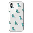 For iPhone XS Max Lucency Painted TPU Protective(Mini Dinosaur) - 1