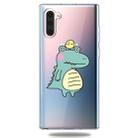 For Galaxy Note 10 Lucency Painted TPU Protective(Bird Crocodile) - 1