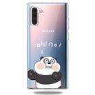 For Galaxy Note 10 Lucency Painted TPU Protective(Face Panda) - 1