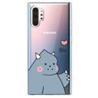 For  Galaxy Note 10 Plus Lucency Painted TPU Protective(Caring Monster) - 1