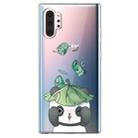 For  Galaxy Note 10 Plus Lucency Painted TPU Protective(Lotus Leaf Panda) - 1