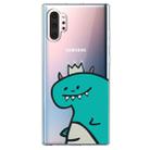 For  Galaxy Note 10 Plus Lucency Painted TPU Protective(Crown Dinosaur) - 1