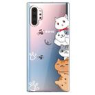 For  Galaxy Note 10 Plus Lucency Painted TPU Protective(Meow Meow) - 1