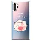 For  Galaxy Note 10 Plus Lucency Painted TPU Protective(Hit The Face Pig) - 1