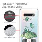For  Galaxy S10 Plus Lucency Painted TPU Protective(Lotus Leaf Panda) - 2