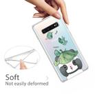 For  Galaxy S10 Plus Lucency Painted TPU Protective(Lotus Leaf Panda) - 3