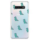 For  Galaxy S10 Plus Lucency Painted TPU Protective(Mini Dinosaur) - 1