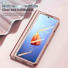 For Samsung Galaxy Z Fold4 Full Body Integrated Electroplating Hinge Phone Case with Pen Slot(Rose Gold) - 5