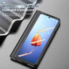 For Samsung Galaxy Z Fold4 Full Body Integrated Electroplating Hinge Phone Case with Pen Slot(Black) - 5