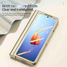 For Samsung Galaxy Z Fold4 Full Body Integrated Electroplating Hinge Phone Case with Pen Slot(Gold) - 5