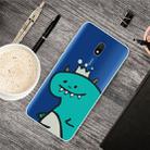 For Xiaomi Redmi 8A Lucency Painted TPU Protective(Crown Dinosaur) - 1