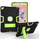 Contrast Color Robot Silicone + PC Tablet Case For iPad 6 / iPad Pro 9.7 2016(Black Yellow Green) - 1