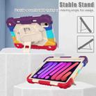 For iPad mini 6 Contrast Color Robot Silicone + PC Tablet Case(Colorful Red) - 6