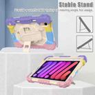 For iPad mini 6 Contrast Color Robot Silicone + PC Tablet Case(Colorful Pink) - 6