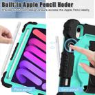 For iPad mini 6 Contrast Color Robot Silicone + PC Tablet Case(Black+Mint) - 5