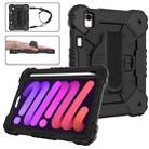 For iPad mini 6 Contrast Color Robot Silicone + PC Tablet Case(Black) - 1