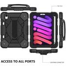 For iPad mini 6 Contrast Color Robot Silicone + PC Tablet Case(Black) - 2