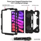 For iPad mini 6 Contrast Color Robot Silicone + PC Tablet Case(Black) - 4