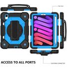 For iPad mini 6 Contrast Color Robot Silicone + PC Tablet Case(Black+Blue) - 2