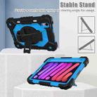 For iPad mini 6 Contrast Color Robot Silicone + PC Tablet Case(Black+Blue) - 6