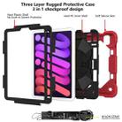 For iPad mini 6 Contrast Color Robot Silicone + PC Tablet Case(Red+Black) - 4