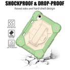 For iPad mini 6 Contrast Color Robot Silicone + PC Tablet Case(Matcha Green+Beige) - 3