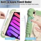For iPad mini 6 Contrast Color Robot Silicone + PC Tablet Case(Matcha Green+Beige) - 5