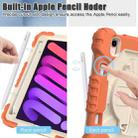 For iPad mini 6 Contrast Color Robot Silicone + PC Tablet Case(Coral Orange+Beige) - 5