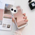 For iPhone 14 Mirror TPU Phone Case (Pink) - 1