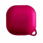For Samsung Galaxy Buds Live Earphone PC Solid Color Frosted Protective Case(Wine Red) - 1