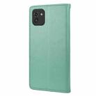 For Samsung Galaxy A03 Butterfly Flower Pattern Horizontal Flip Leather Phone Case with Card Slot & Holder(Green) - 3