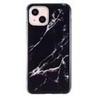 For iPhone 13 mini IMD Marble Pattern TPU Phone Case (Black) - 1