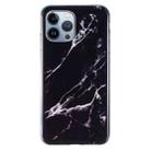 For iPhone 13 Pro IMD Marble Pattern TPU Phone Case (Black) - 1