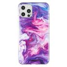 For iPhone 12 Pro Max IMD Marble Pattern TPU Phone Case(Red) - 1