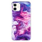 For iPhone 11 IMD Marble Pattern TPU Phone Case (Red) - 1