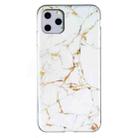 For iPhone 11 Pro IMD Marble Pattern TPU Phone Case(White) - 1