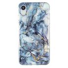 For iPhone XR IMD Marble Pattern TPU Phone Case(Grey) - 1