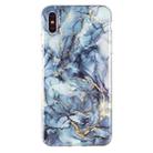 For iPhone X / XS IMD Marble Pattern TPU Phone Case(Grey) - 1