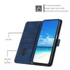 For Samsung Galaxy A03 Core Skin Feel Heart Pattern Leather Phone Case With Lanyard(Blue) - 5
