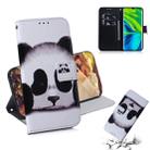 For Xiaomi Note 10 3D Colored Drawing Horizontal Flip Leather Case with Holder & Card Slot & Wallet(Panda) - 1