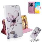 For Huawei P40 3D Colored Drawing Horizontal Flip Leather Case with Holder & Card Slot & Wallet(Magnolia) - 1